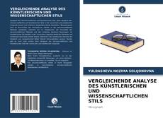 Capa do livro de VERGLEICHENDE ANALYSE DES KÜNSTLERISCHEN UND WISSENSCHAFTLICHEN STILS 