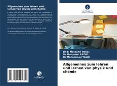Capa do livro de Allgemeines zum lehren und lernen von physik und chemie 
