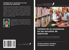 Buchcover von Calidad de la enseñanza en las escuelas de matrícula