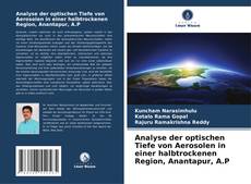 Bookcover of Analyse der optischen Tiefe von Aerosolen in einer halbtrockenen Region, Anantapur, A.P