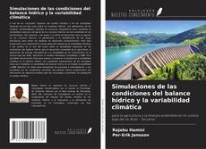 Buchcover von Simulaciones de las condiciones del balance hídrico y la variabilidad climática