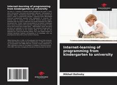 Copertina di Internet-learning of programming from kindergarten to university