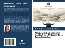 Bookcover of Akademisches Lesen im Kontext des Unterrichts in Fremdsprachen