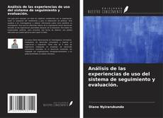 Buchcover von Análisis de las experiencias de uso del sistema de seguimiento y evaluación.