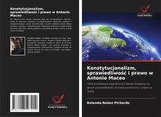 Copertina di Konstytucjonalizm, sprawiedliwość i prawo w Antonio Maceo