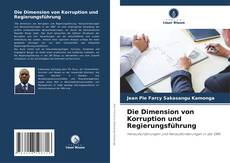 Buchcover von Die Dimension von Korruption und Regierungsführung
