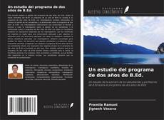Buchcover von Un estudio del programa de dos años de B.Ed.