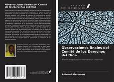 Buchcover von Observaciones finales del Comité de los Derechos del Niño