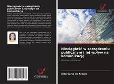 Buchcover von Nieciągłość w zarządzaniu publicznym i jej wpływ na komunikację
