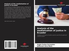 Analysis of the mediatization of justice in Ecuador kitap kapağı