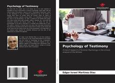 Copertina di Psychology of Testimony
