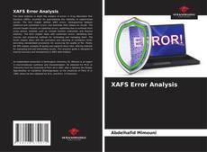 XAFS Error Analysis kitap kapağı