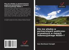 Kto ma władzę w partnerstwach publiczno-prywatnych w ramach indonezyjskiego REDD+? kitap kapağı