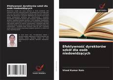 Capa do livro de Efektywność dyrektorów szkół dla osób niedowidzących 
