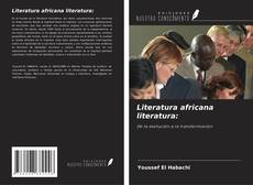 Buchcover von Literatura africana literatura: