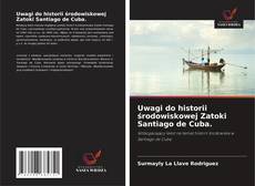 Buchcover von Uwagi do historii środowiskowej Zatoki Santiago de Cuba.