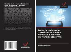 Capa do livro de Izolacja zachowuje zakodowane dane w chmurze z wieloma słowami kluczowymi 