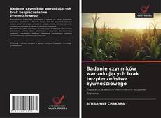 Capa do livro de Badanie czynników warunkujących brak bezpieczeństwa żywnościowego 