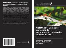 Capa do livro de ANTMANET: un nuevo protocolo de enrutamiento para redes móviles ad hoc 