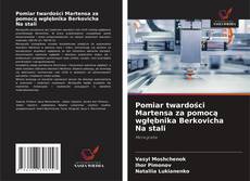 Buchcover von Pomiar twardości Martensa za pomocą wgłębnika Berkovicha Na stali