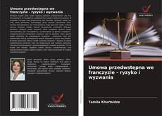 Buchcover von Umowa przedwstępna we franczyzie - ryzyko i wyzwania