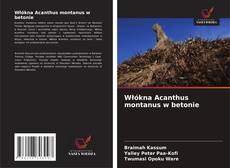 Buchcover von Włókna Acanthus montanus w betonie