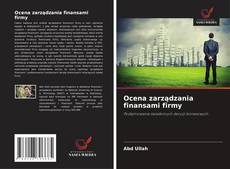 Portada del libro de Ocena zarządzania finansami firmy