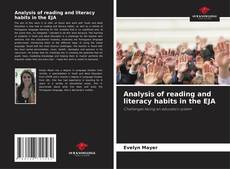 Capa do livro de Analysis of reading and literacy habits in the EJA 