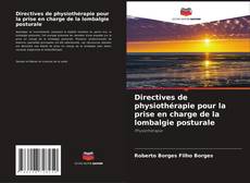 Directives de physiothérapie pour la prise en charge de la lombalgie posturale的封面