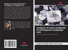 Analysis of work produced in Portuguese Language and kitap kapağı