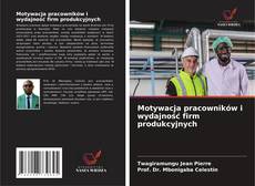 Motywacja pracowników i wydajność firm produkcyjnych kitap kapağı