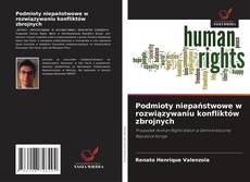 Portada del libro de Podmioty niepaństwowe w rozwiązywaniu konfliktów zbrojnych
