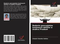 Buchcover von Badanie panczajatów kastowych dalitów w Andhra Pradesh