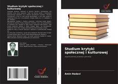 Capa do livro de Studium krytyki społecznej i kulturowej 