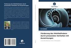 Bookcover of Förderung des Wohlbefindens durch prosoziales Verhalten mit Auswirkungen