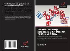 Buchcover von Techniki promocji sprzedaży w Sri Dakshin Raghav Company