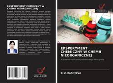 Copertina di EKSPERYMENT CHEMICZNY W CHEMII NIEORGANICZNEJ