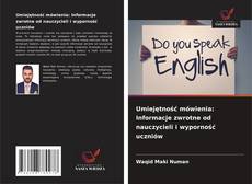 Copertina di Umiejętność mówienia: Informacje zwrotne od nauczycieli i wyporność uczniów