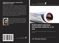 Buchcover von Publicidad impresa: elementos básicos y su uso
