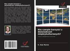 Buchcover von Kto czerpie korzyści z doświadczeń międzykulturowych?