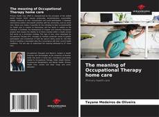 Buchcover von The meaning of Occupational Therapy home care