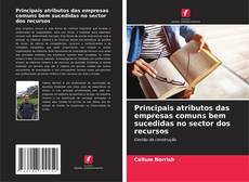 Buchcover von Principais atributos das empresas comuns bem sucedidas no sector dos recursos