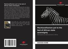 Buchcover von Machiavellianism put to the test of African state sovereignty