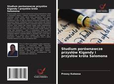 Couverture de Studium porównawcze przysłów Kigandy i przysłów króla Salomona