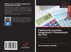 Podręcznik procedur księgowych i finansowych dla firm的封面