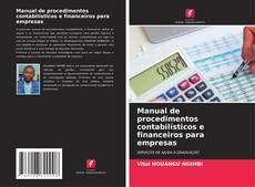 Capa do livro de Manual de procedimentos contabilísticos e financeiros para empresas 