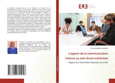 Couverture de L'apport de la communication interne au sein d'une institution