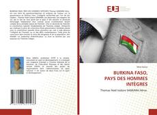 BURKINA FASO, PAYS DES HOMMES INTÈGRES的封面
