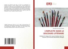 L'IMPLICITE DANS LE DISCOURS LITTÉRAIRE kitap kapağı