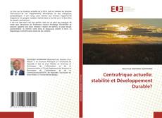 Copertina di Centrafrique actuelle: stabilité et Développement Durable?